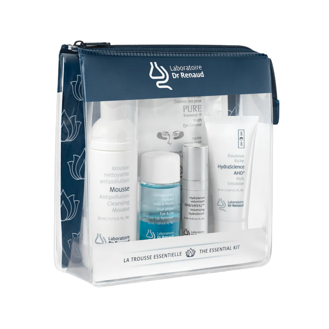 Dr Renaud - Trousse Essentielle, routine voyage soins visage